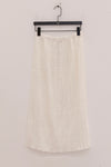 BASERANGE Elastic waist skirt Comfortable French BAS-SKFO-LC-SU25-UNDYED